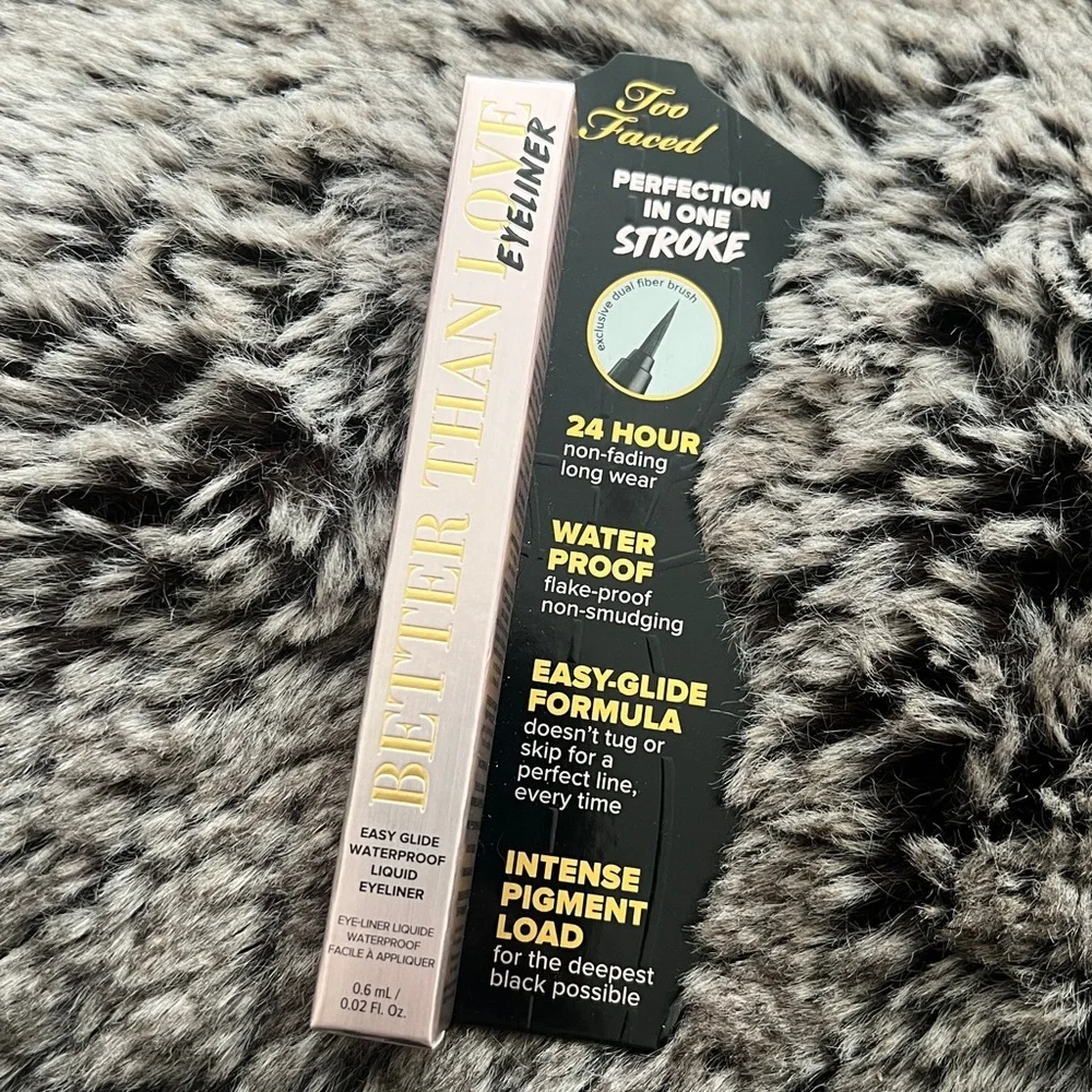 TOO FACED Better Than Love Waterproof Liquid Eyeliner DEEPEST BLACK